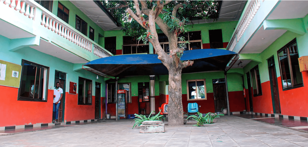 The Excellence Language Academy building in Alajo, Accra
